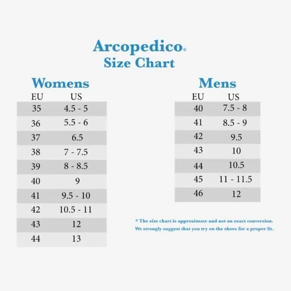 ARCOPEDICO Women’s Croc Shoes in the Size 41/9.5-10 US Size in Black Color