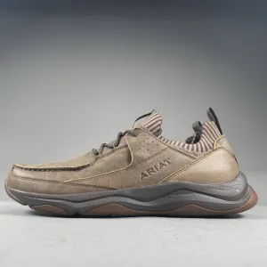Ariat Country Mile Men’s 13 D Brown Leather Casual Hiking Work Shoes Sneaker EUC
