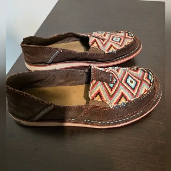 Ariat Leather Multicolor Slip-On Shoes Size 8B‎
