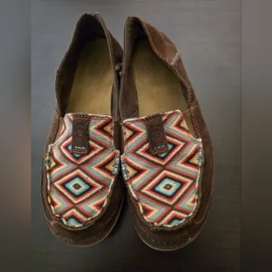 Ariat Leather Multicolor Slip-On Shoes Size 8B‎