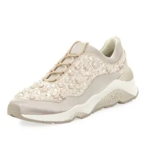 Ash Muse Bead Crystal Embroidered Sneaker