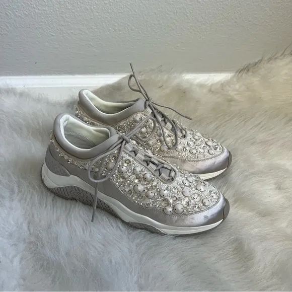Ash Muse Bead Crystal Embroidered Sneaker