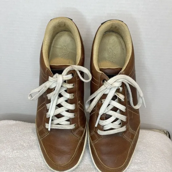 Ashworth Cardiff Mens Brown Leather Golf Shoes G54366 Size 8.5 US