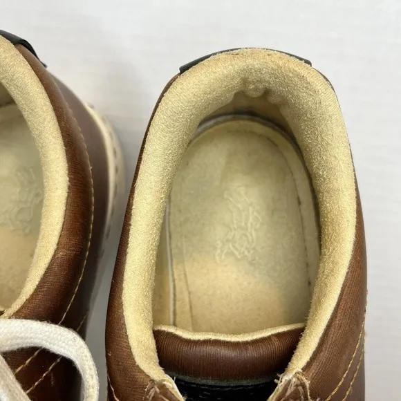 Ashworth Cardiff Mens Brown Leather Golf Shoes G54366 Size 8.5 US