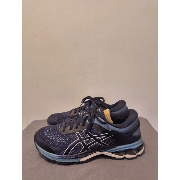 Asics Gel Kayano 26 Mens Size 8 Blue Athletic Running Shoes Sneakers 1011A541