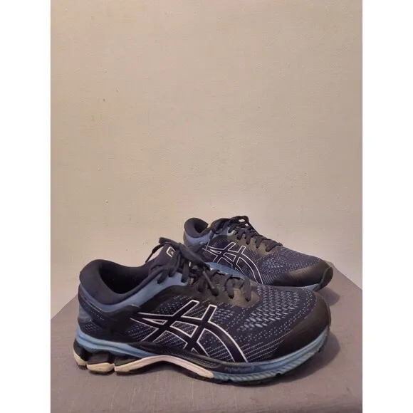 Asics Gel Kayano 26 Mens Size 8 Blue Athletic Running Shoes Sneakers 1011A541