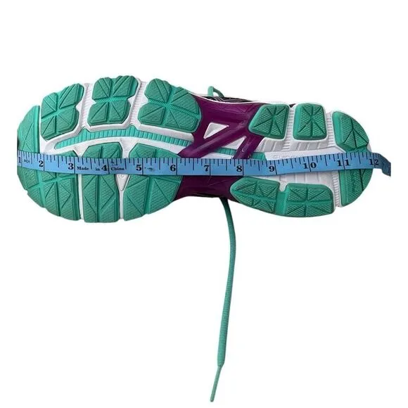 Asics GT-2000 3 Black Aqua Blue Running Walking Athletic Shoes Women's Size 10