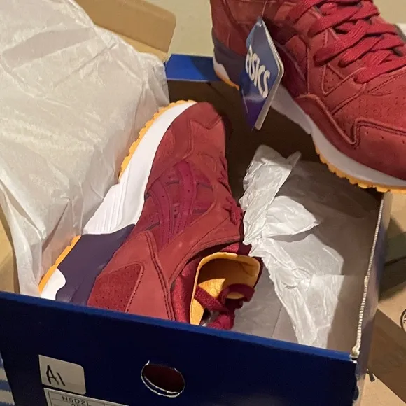 Asics Red and Orange Athletic Shoes
