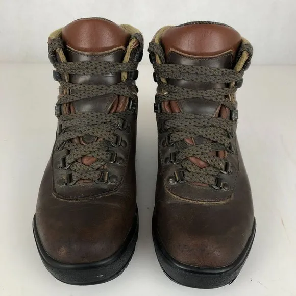 Asolo Women's Size 6.5 520 Brown Leather Gore-Tex GTX Lace-Up Hiking Boots