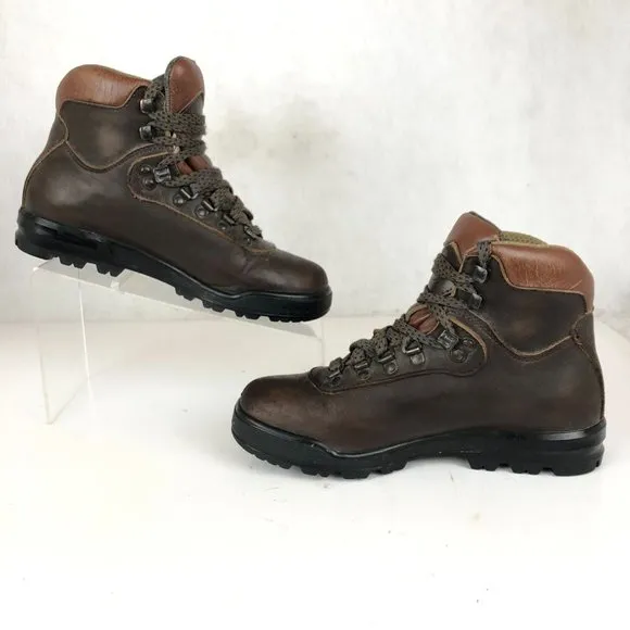 Asolo Women's Size 6.5 520 Brown Leather Gore-Tex GTX Lace-Up Hiking Boots