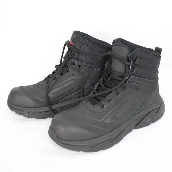 Avenger Boots Men's A765 Black Aluminum Toe K4 EH 6&quot; Work Boot Size 7 Wide NIB