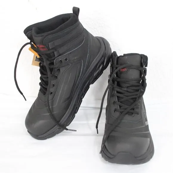 Avenger Boots Men's A765 Black Aluminum Toe K4 EH 6&quot; Work Boot Size 7 Wide NIB