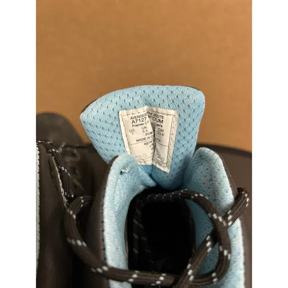 Avenger Work Boots Womens Framer‎ Lace Weatherproof Black 7127