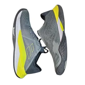 Babolat Michelin Tennis Shoes Fury 3 AC Performance Padel Gray Yellow Men 10.5
