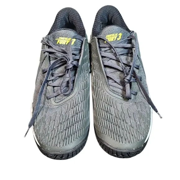 Babolat Michelin Tennis Shoes Fury 3 AC Performance Padel Gray Yellow Men 10.5