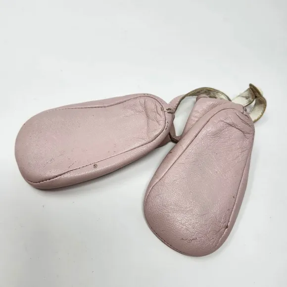 Babybotte Leather Ballet Flats Bow Accent Shoes EU 19 US 3