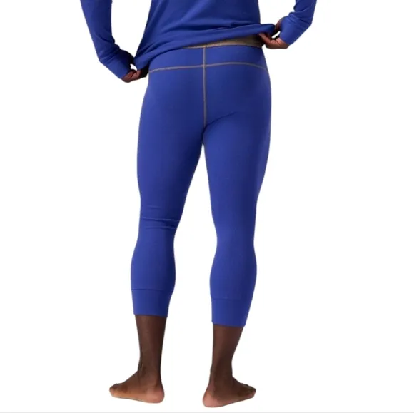 BACKCOUNTRY Merino Wool Cedars Electric Blue Midweight 3/4 Baselayer Bottoms XXL