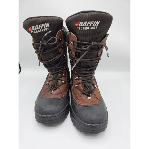 Baffin Technology Hammer 12&quot; Boots Mens Size 9 Brown Leather Winter Warm Hiking