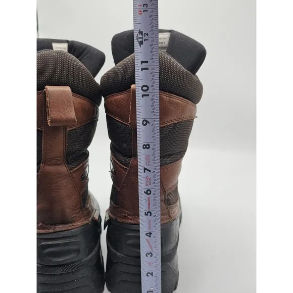 Baffin Technology Hammer 12&quot; Boots Mens Size 9 Brown Leather Winter Warm Hiking