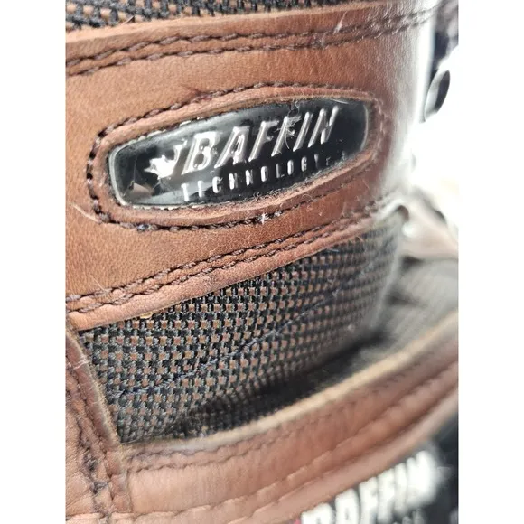 Baffin Technology Hammer 12&quot; Boots Mens Size 9 Brown Leather Winter Warm Hiking