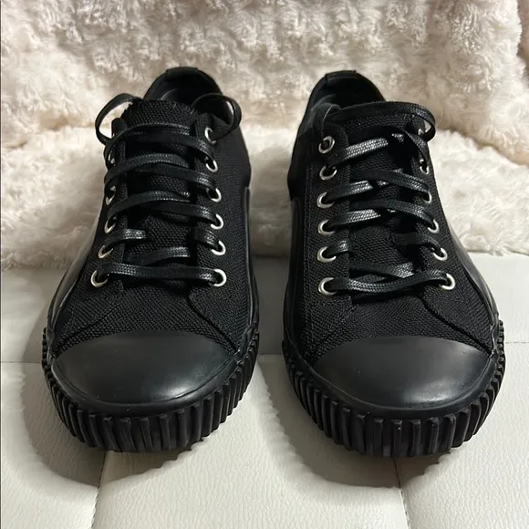 Balenciaga Black Sneakers with Textured Sole and Canvas Upper/ ZIZE 11