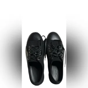 Balenciaga Black Sneakers with Textured Sole and Canvas Upper/ ZIZE 11