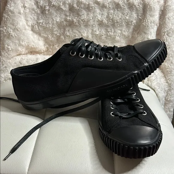 Balenciaga Black Sneakers with Textured Sole and Canvas Upper/ ZIZE 11