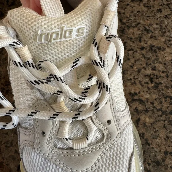 Balenciaga Triple S sneakers 38 women white Clear sole