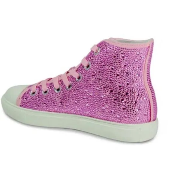 Band‎ of The Free Sparkly Pink High-Top Sneakers