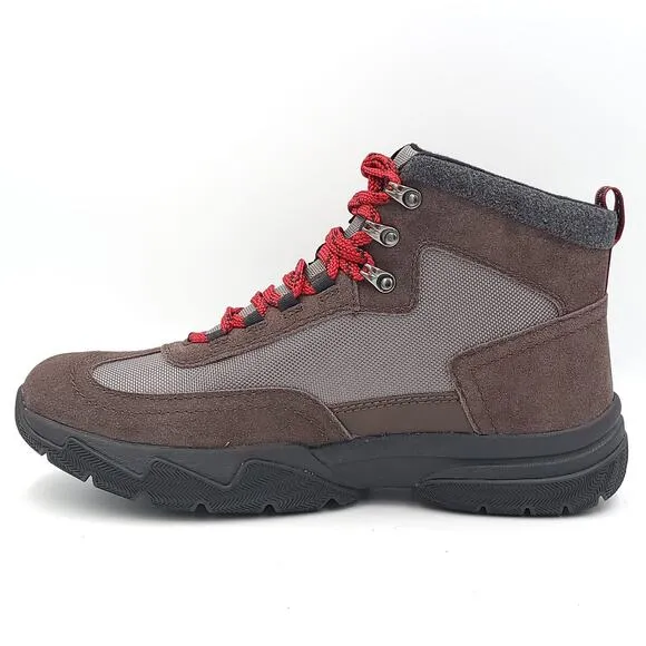 Bass Outdoor Men Hiking Boots Field Alpine 2 Size US 10 Brown Waterproof Suede
