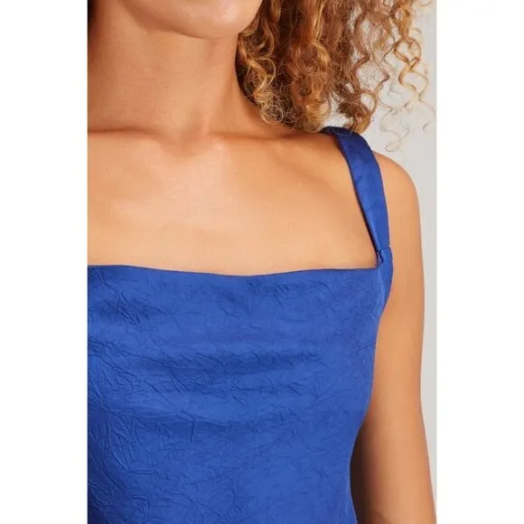 baum und pferdgarten Agamora Midi Slip Dress Dress Blue Womens Size 40 US 8