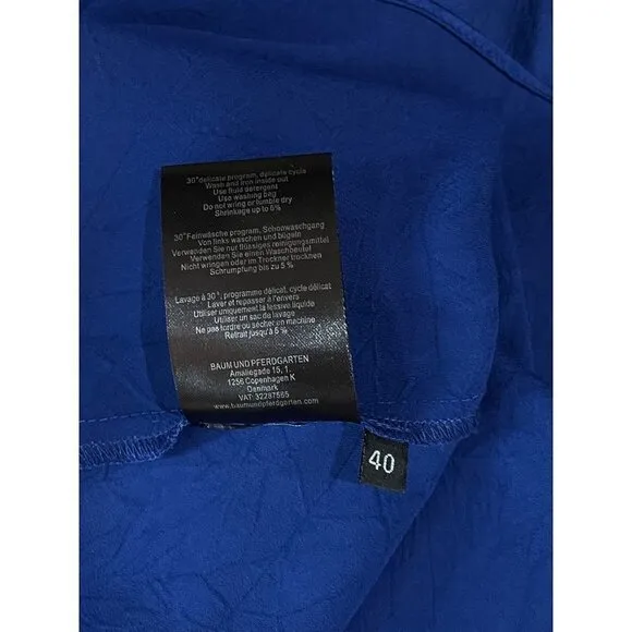 baum und pferdgarten Agamora Midi Slip Dress Dress Blue Womens Size 40 US 8