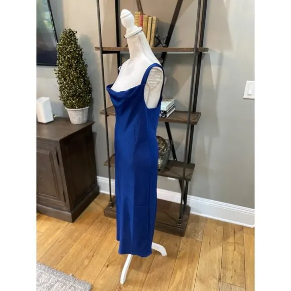 baum und pferdgarten Agamora Midi Slip Dress Dress Blue Womens Size 40 US 8