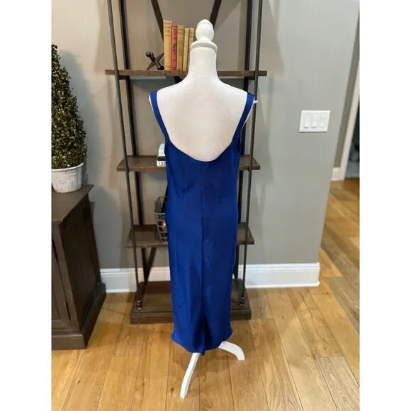 baum und pferdgarten Agamora Midi Slip Dress Dress Blue Womens Size 40 US 8
