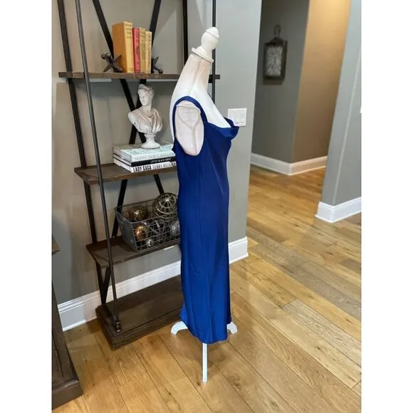 baum und pferdgarten Agamora Midi Slip Dress Dress Blue Womens Size 40 US 8