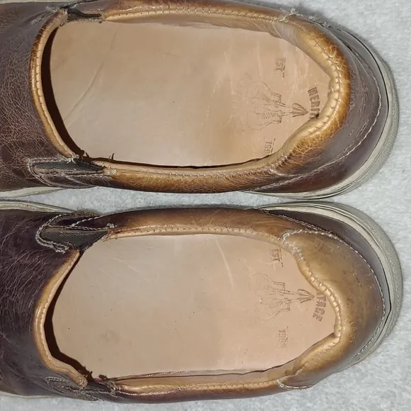 Bed|Stu Women's Hermione Leather Slip-On  Teak Rustic Sneakers Size 6