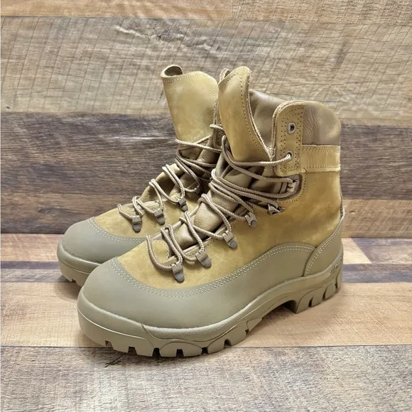 Belleville Mountain MCB 950 Gore Tex Vibram Combat Hiker Boot Khaki Size 9W NEW