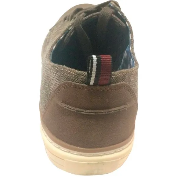 Ben Sherman Mens Brahma Derby Low Top Canvas Sneakers