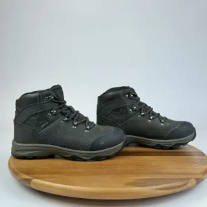 Big Kids Vasque St. Elias Ultra Dry brown Leather Athletic Hiking Boots Size 5 Y