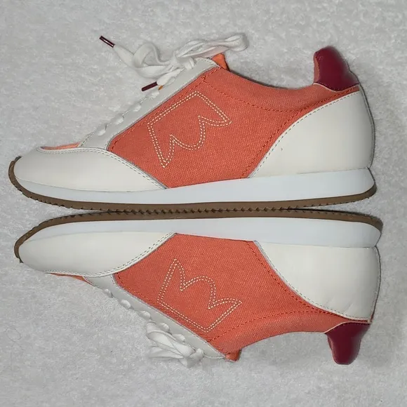 Birdies Roadrunner Women's Sneakers, Orange &amp; Cream Color Size 9
