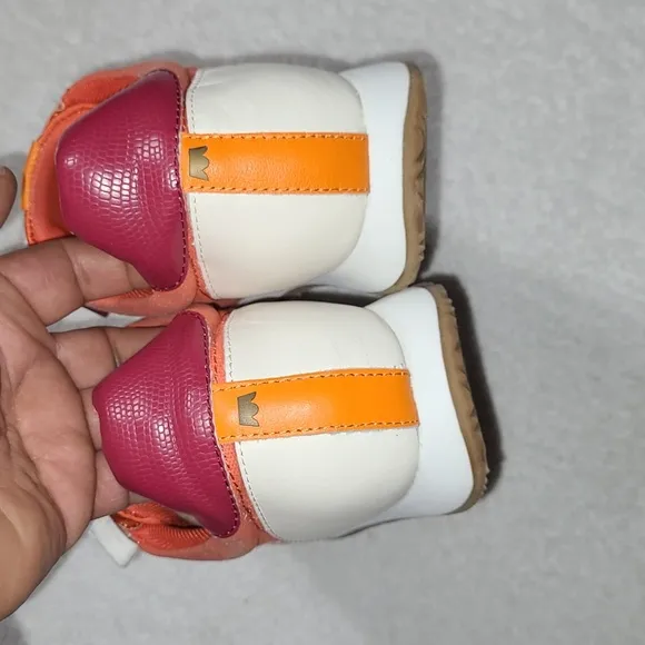 Birdies Roadrunner Women's Sneakers, Orange &amp; Cream Color Size 9