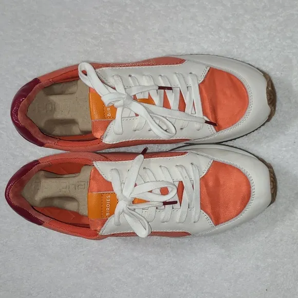 Birdies Roadrunner Women's Sneakers, Orange &amp; Cream Color Size 9