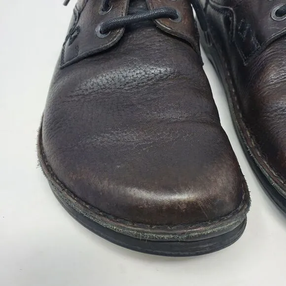 BIRKENSTOCK BROWN LEATHER LACE UP OXFORD SHOES UNISEX MEN 8 WOMEN 10 GERMANY