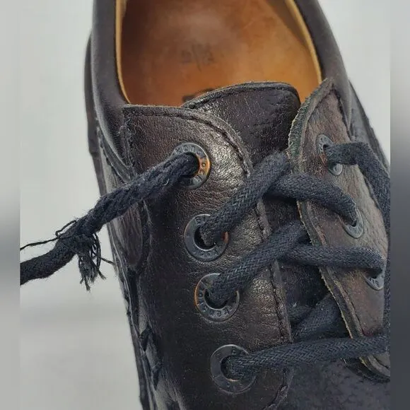 BIRKENSTOCK BROWN LEATHER LACE UP OXFORD SHOES UNISEX MEN 8 WOMEN 10 GERMANY