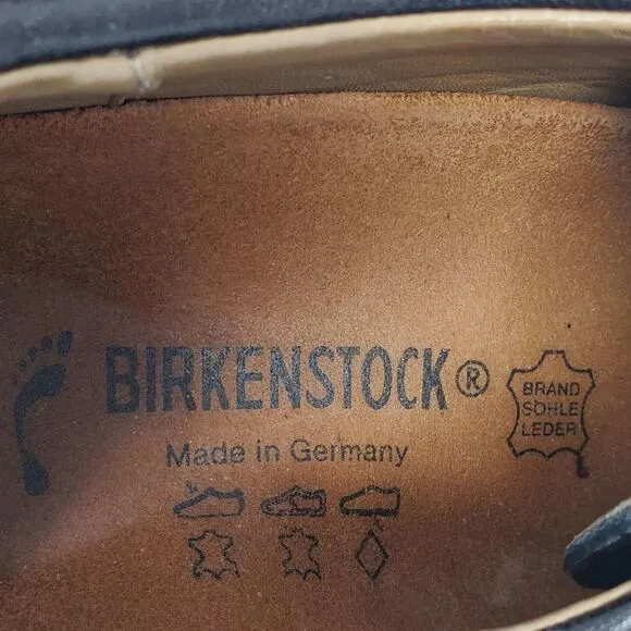 BIRKENSTOCK BROWN LEATHER LACE UP OXFORD SHOES UNISEX MEN 8 WOMEN 10 GERMANY