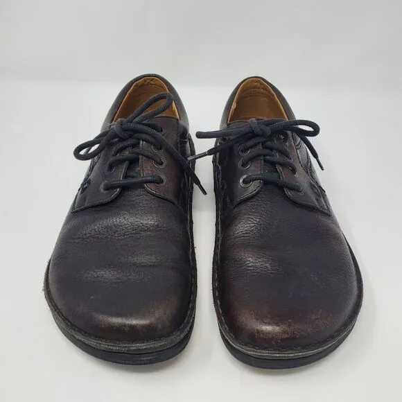 BIRKENSTOCK BROWN LEATHER LACE UP OXFORD SHOES UNISEX MEN 8 WOMEN 10 GERMANY
