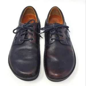 BIRKENSTOCK BROWN LEATHER LACE UP OXFORD SHOES UNISEX MEN 8 WOMEN 10 GERMANY