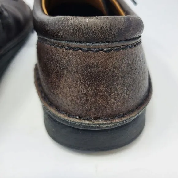 BIRKENSTOCK BROWN LEATHER LACE UP OXFORD SHOES UNISEX MEN 8 WOMEN 10 GERMANY