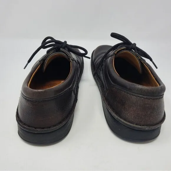 BIRKENSTOCK BROWN LEATHER LACE UP OXFORD SHOES UNISEX MEN 8 WOMEN 10 GERMANY