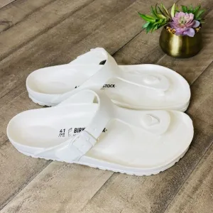 Birkenstock Gizeh Eva White Slide Sandals Casual Women’s Size 9.5